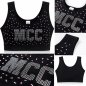 Preview: MCC Top Crop Sport Doppelpunkt - einseitg bedruckt